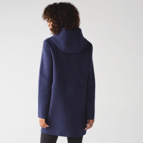 Lululemon Blue Reversible City Bound Wrap Jacket Hoodie Cardigan Size small - Picture 3 of 11